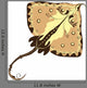Cramp-Fish Stylized Electric Ray Wall Decal