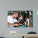 Farmer Feeding And Stroking Wall Decal