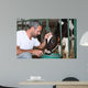 Farmer Feeding And Stroking Wall Decal