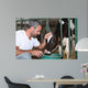Farmer Feeding And Stroking Wall Decal