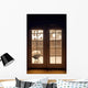 French Doors Winter Wall Decal