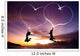Young Couple Jumping Wall Decal