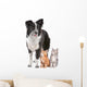Border Collie And Two Wall Decal
