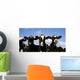 Holstein Calves Pasture Wall Decal