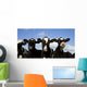 Holstein Calves Pasture Wall Decal
