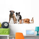 Mixed Group of Cats And Dogs Wall Decal
