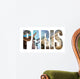 Paris Letters Collage Vintage Wall Decal