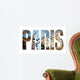 Paris Letters Collage Vintage Wall Decal