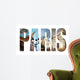 Paris Letters Collage Vintage Wall Decal