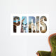 Paris Letters Collage Vintage Wall Decal