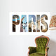 Paris Letters Collage Vintage Wall Decal