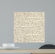 Abstract Handwriting Old Vintage Wall Decal