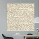 Abstract Handwriting Old Vintage Wall Decal