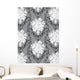 Ornamental Gris Bouquet Fleurs Wall Decal