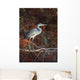 Portrait Blue Heron Foliage Wall Decal