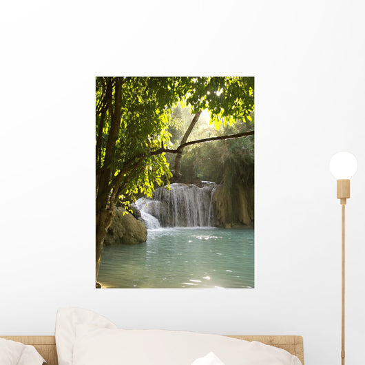Pool Beneath Waterfall Wall Decal