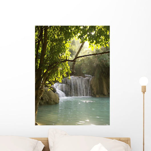 Pool Beneath Waterfall Wall Decal