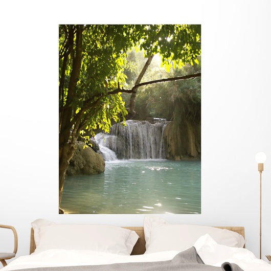 Pool Beneath Waterfall Wall Decal