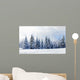 Beautiful Winter Landscape With Snow-Covered Evergreen Trees Wall Decal