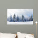 Beautiful Winter Landscape With Snow-Covered Evergreen Trees Wall Decal