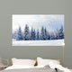 Beautiful Winter Landscape With Snow-Covered Evergreen Trees Wall Decal