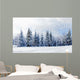 Beautiful Winter Landscape With Snow-Covered Evergreen Trees Wall Decal