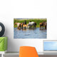 Horses Watering Chany Lake Wall Decal