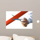 Cut Red Ribbon Wall Decal