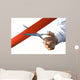 Cut Red Ribbon Wall Decal