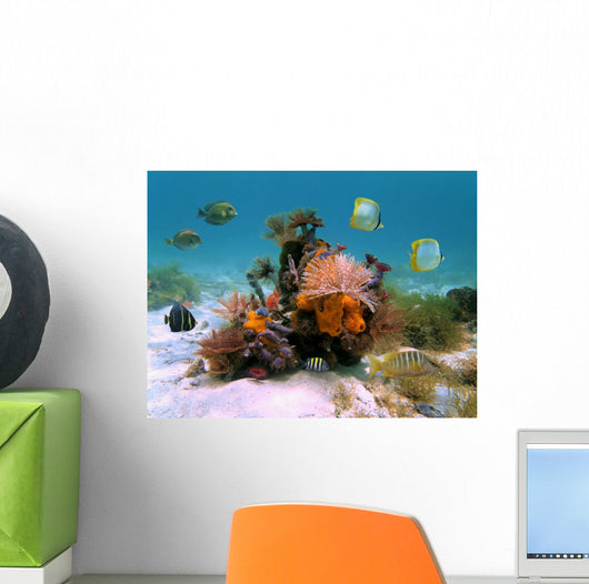 Tubeworms And Sponges Wall Decal