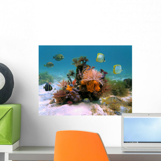Tubeworms And Sponges Wall Decal