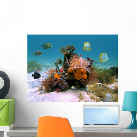 Tubeworms And Sponges Wall Decal