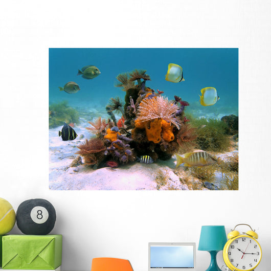 Tubeworms And Sponges Wall Decal