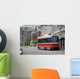 Red Tram Wall Decal