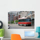 Red Tram Wall Decal