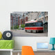 Red Tram Wall Decal
