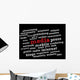 Media Word Cloud Wall Decal