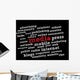 Media Word Cloud Wall Decal