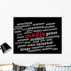 Media Word Cloud Wall Decal