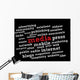 Media Word Cloud Wall Decal