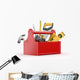 Toolbox With Tools Screwdriver Wall Decal