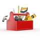 Toolbox With Tools Screwdriver Wall Decal