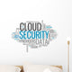 Word Cloud Cloud Security Wall Decal