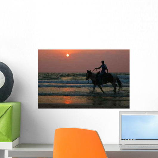 Horse Beach Wall Decal