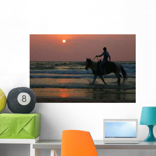 Horse Beach Wall Decal