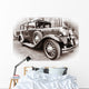 Old American Car Wall Decal
