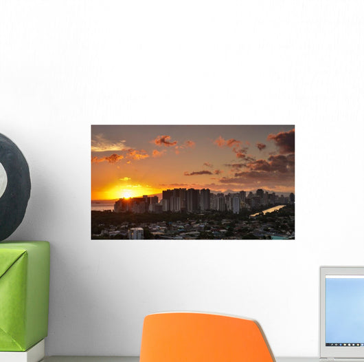 Honolulu Sunset Wall Decal