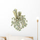 Big Pile Money Green Wall Decal