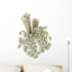 Big Pile Money Green Wall Decal