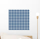 Checked Tablecloth Pattern Blue Wall Decal